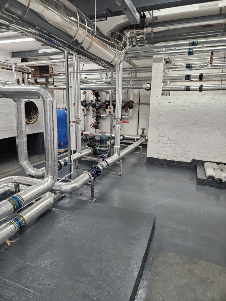 School Boiler Room improvement Case Study - Complete modern boiler room
