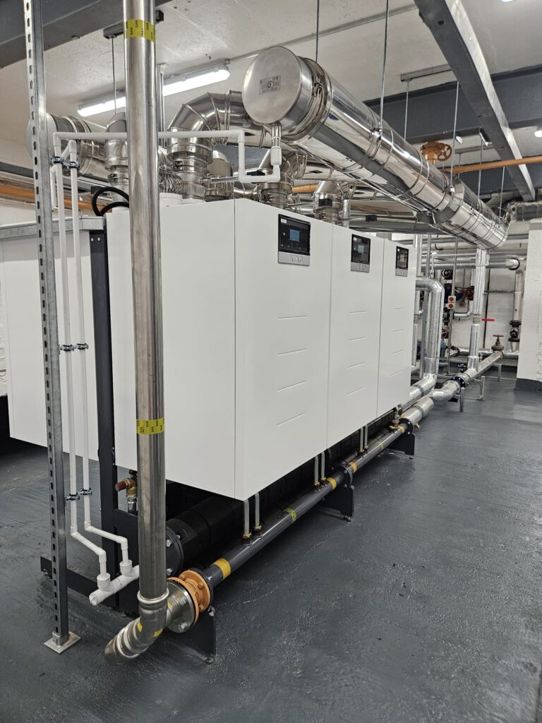 School Boiler Room improvement Case Study - Complete modern boiler room